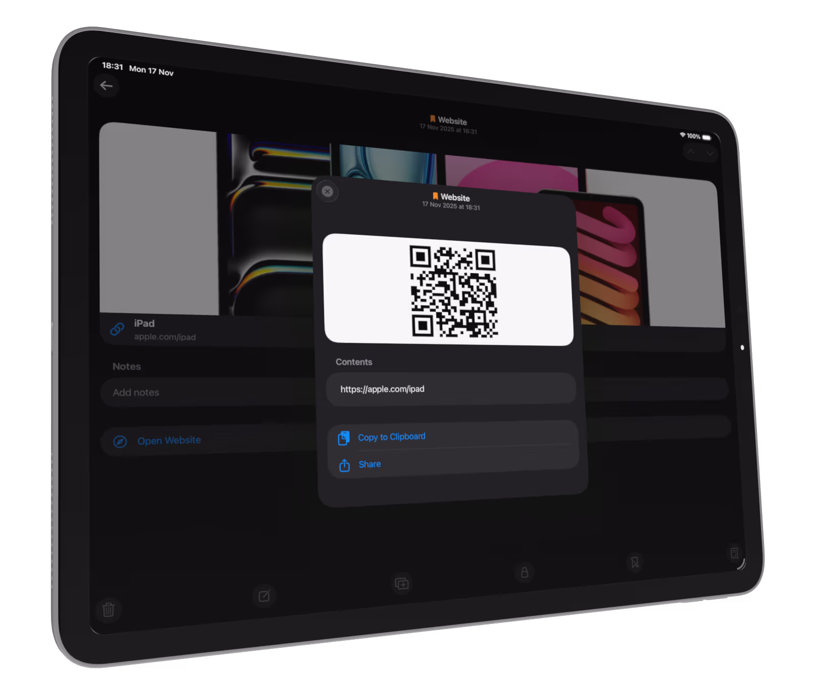 QR Wizard app preview